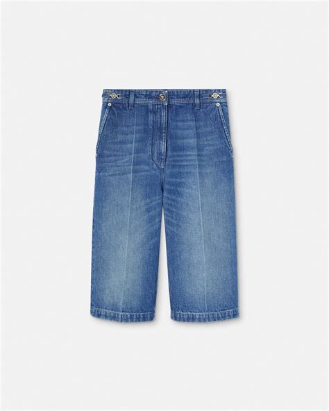 Tailored Bermuda Denim Shorts Blue 